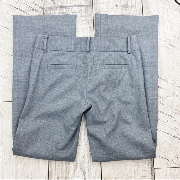 J.Crew City Fit Gray Lined Wool Blend Wide Leg Flare Pants Trousers size 2 - Picture 8 of 8